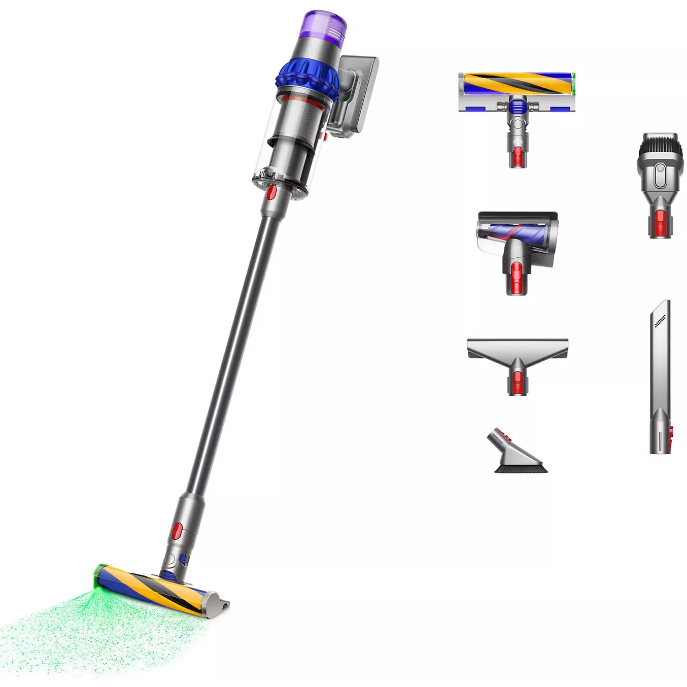 Aspirateur sans-fil Dyson V15 Detect™ Fluffy (Bleu/Gris) - 660 W