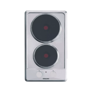 Domino électrique GLEM GT320IX - 2 Foyers - Acier inoxydable