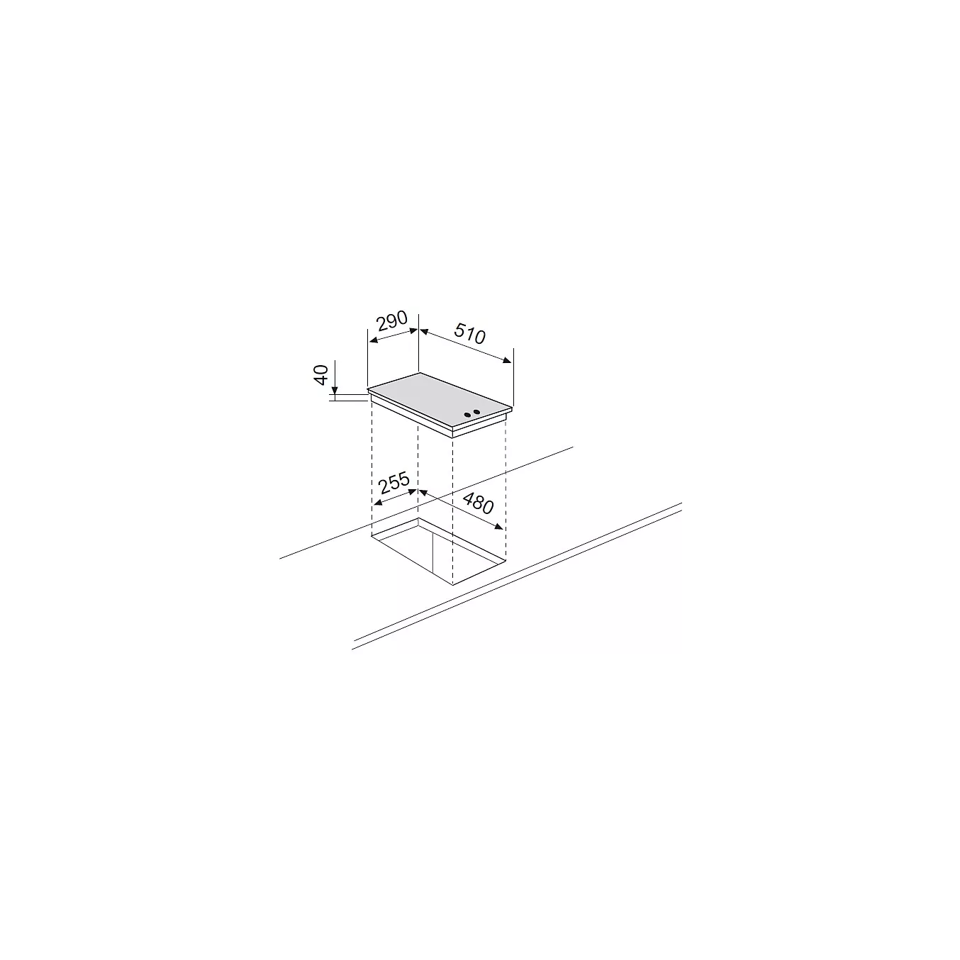 Domino électrique GLEM GT320IX - 2 Foyers - Acier inoxydable – Image 4
