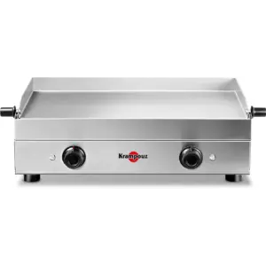 Plancha électrique KRAMPOUZ Saveur Double PFSV2AA-KR - 3200 W - Inox - 64 cm